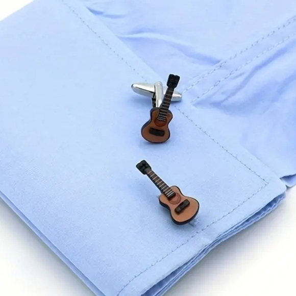 Guitar Music Cuff Links - NWT - Picture 3 of 3